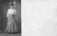 Rush City MN~Victorian Hat Lady E.L. Sends Pic to Local Chas Dahlstrom~1908 RPPC picture
