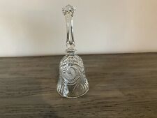 Vintage Lead Crystal Bell Echt Bleikristall Germany Flower Design No Chime picture