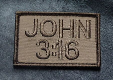 JOHN 3:16  CHRISTIAN JESUS  GOD HOOK PATCH  picture