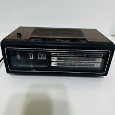 Vintage General Electric Flip Clock Radio Alarm Clock 7-4305F Working 1984 picture