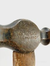 Vintage Vaughan Ball Peen Mechanic Hammer Wood Handle 32oz 2lb picture