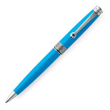 Montegrappa Piacere Cyan Ball Point Pen With Chrome Accents ISPYRBBB, New In Box picture
