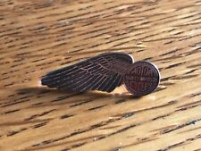 Vintage Small Silver Tone Harley Davidson One Single Wing Pin   picture