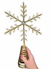 Frontgate Holiday Collection Sparkling Snowflake Tree Topper 15” picture