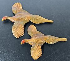 Set of 2 Vintage Mallard Ducks in Flight Wall Plaques (Maybe Multi Products INC) picture