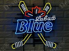 New Labatt Blue Hockey Sticks Lamp Neon Light Sign 24