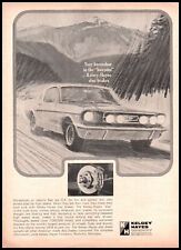 1966 Kelsey Hayes Brakes Ford Mustang Vintage Print Ad Sketch Drawing Wall Art picture