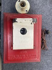 Vintage Antique Gamewell Fire Alarm Call Box Pull Station Fireman W/Light picture