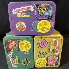 Garbage Pail Kids Go on Vacation 3 Box Blaster Tin Set Sketch Plate Autograph picture