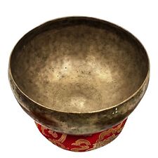 Vintage Handmade Aged Antique Yoga Singing Bowl Tibetan W/ Mallet Sound Healing picture