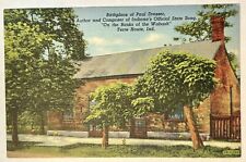 Birthplace of Paul Dresser. Terre Haute Indiana. Vintage Postcard. 1943 picture