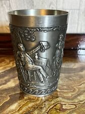 Vintage Frieling Zinn Pewter Cup German Drinking Song 4 3/8