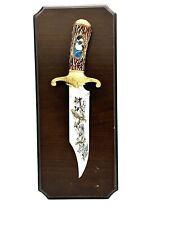 Franklin Mint The American Eagle Bowie Knife Ronald Van Ruyckevelt with Frame picture