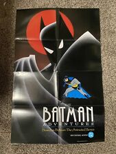 Batman Animated Series promo poster 1992 adventures 34x22 Folded picture