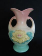 Vintage Hull Art Pottery Vase Water Lily Double Handles L-2 USA 5 1/2 Inch  picture