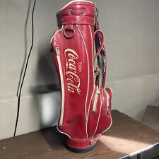 VTG Coca Cola  Faux Leather Golf Bag Pro Model By Miller. MADE IN THE USA picture