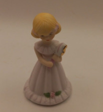 Vintage ENESCO Blonde Growing Up Porcelain Birthday Girl - 5 Year Old Figurine picture