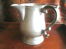   ANTIQUE VICTORIAN BRITISH PEWTER TANKARD SIDE SPOUT LONDON RAILWAY HOTEL   picture