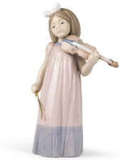 NAO BY LLADRO GIRL WITH VIOLIN #1034 BRAND NEW IN BOX MUSIC BOW CUTE SAVE$$ F/SH picture