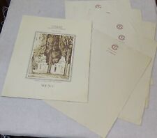 CGT French Line 1937 Dinner Menu & 6 unused sheets of stationery paper picture