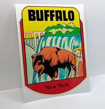 Buffalo New York Vintage Style Travel Decal / Vinyl Sticker, Luggage Label picture