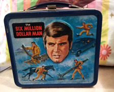 Vintage The Six Million Dollar Man Lunch Box Aladdin Industries 1974 No Thermos picture