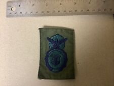 Patch USAF Security Police Badge ( Green / Fatigues Uniform) 1970/80s  picture