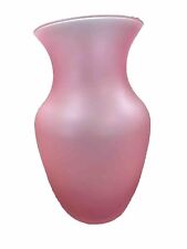 Pink Vase Decorative Pink Flower Vase Glass / Pink Frosted Glass Vase Teleflora picture