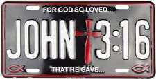 John 3:16 Christian Christ Aluminum Metal Novelty Car License Plate Tag picture