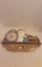 Vtg 1988 Burwood Co. Coffee Time Wall Decor/ Clock Tested And Working picture