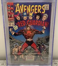 AVENGERS #43 1ST APP RED GUARDIAN 🔑 BLACK WIDOW MOVIE 🍿 CGC 4.5 VG+ 1967 MCU picture