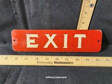 Vintage Commercial Industrial Exit Sign  picture