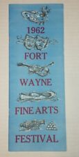 1962 Fort Wayne, Indiana Fine Arts Festival Brochure Schedule And Advertisements picture