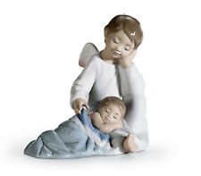 LLADRO MY GUARDIAN ANGEL BLUE #6961 BRAND NEW IN BOX BABY BOY CUTE SAVE$ F/S picture