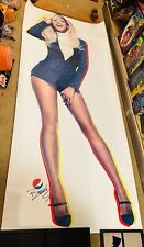 BEYONCE PEPSI COLA POSTER CLING PROMO ADVERTISING 69.5” x 30” picture