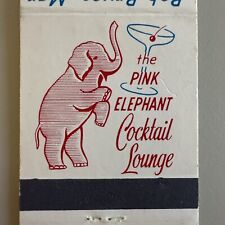 VTG Hotel Harrington Pink Elephant Cocktail Lounge WashingtonMatchbook Cover picture