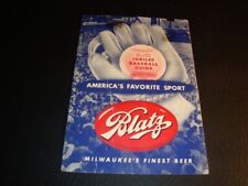 Circa 1951 Blatz Baseball Guide, Milwaukee, Wisconsin – PNG  picture