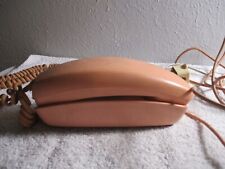Vintage 1965 Western Electric Trimline Rotary Phone Pink/Peach Landline tested picture