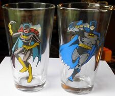 1999 Batman + 2000 Batgirl, Two DC Comics Pint Glasses picture