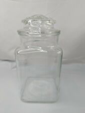 Glass Candy Dish Covered Lid About 9.5 Inch Tall picture