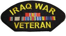 IRAQ WAR VETERAN w/4 RIBBONS PATCH - Veteran Owned Business picture