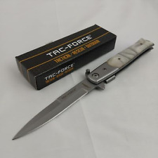 Tac Force Milano Linerlock A/O Faux Mother of Pearl Handle Folding Knife 428S picture