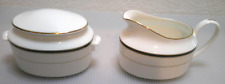 International Ultra Bone Sugar Bowl With Lid and Creamer Set.    Japan picture