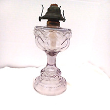 Gorgeous Rare Antique Oil Lamp.  Starting to change colors to Light Purple. picture