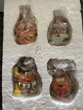 McDonald's A Merry McNugget Christmas Ornaments 4 Piece Set 1996 w Box 30621 picture