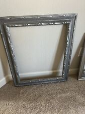Vintage Wood Frame Color Silver 26”x30” picture
