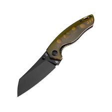 Kizer Towser K Pocket Knife, 154CM Steel Blade, Dark Yellow PEI Handle, V4593C6 picture