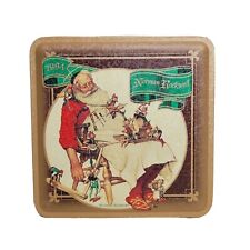1994 Norman Rockwell Santa Claus Christmas Snickers Tin, Hallmark collectible  picture