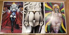 Lady Death Art Prints, 11x17, Signed by Pulido, COA's, Very Sexy, Three Prints picture