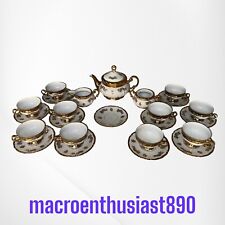 Gold Antique Mitterteich Bavaria Tea Set 24 Pieces picture